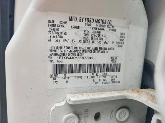 2008 Ford Super Duty F-450 DRW XL
