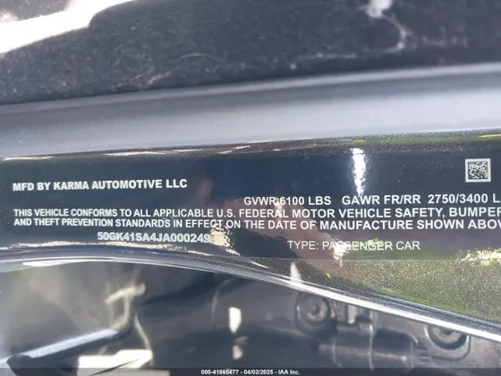 2018 Karma Revero