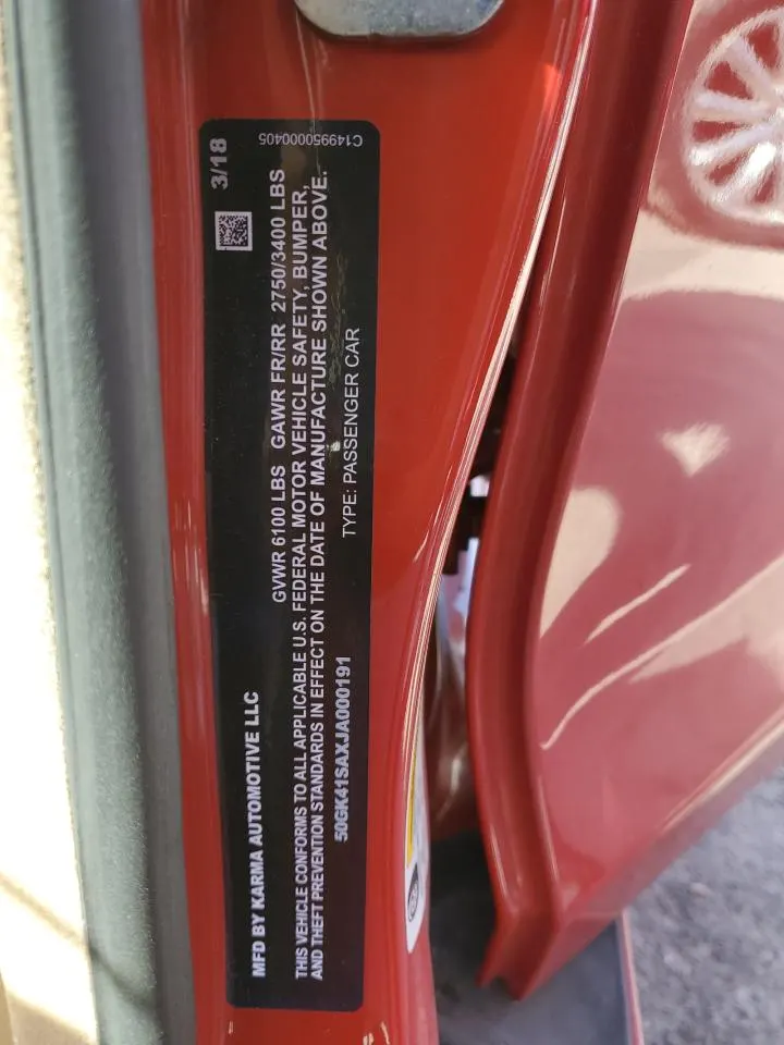 2018 Karma Revero PREMIUM PLUS