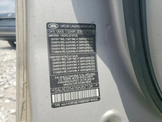 2006 Land Rover LR3 SE