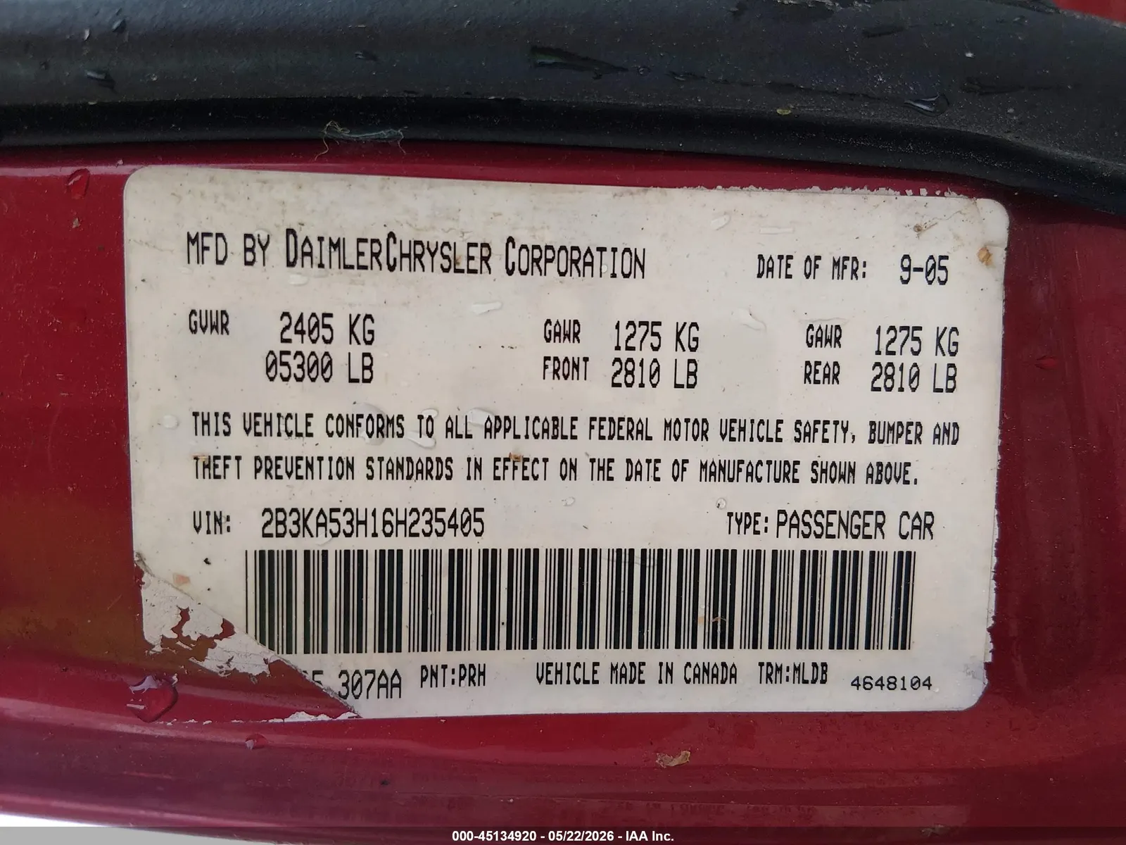 2006 Dodge Charger R/T