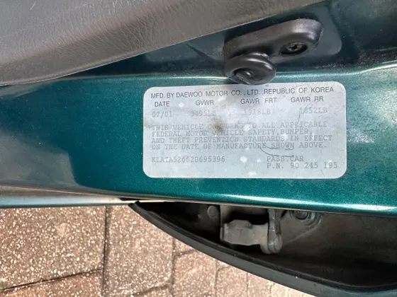 2002 Daewoo LANOS S