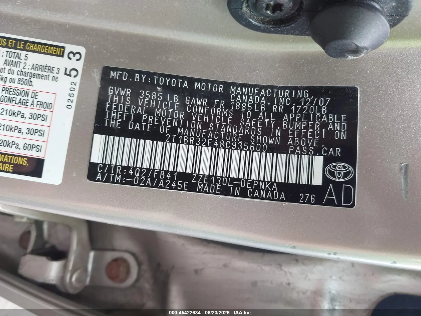 2008 Toyota Corolla CE
