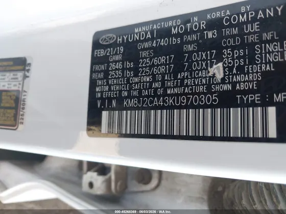 2019 Hyundai Tucson SE