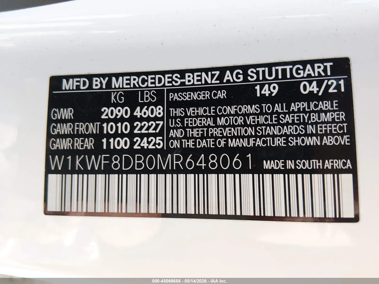 2021 Mercedes-Benz C-Class C 300