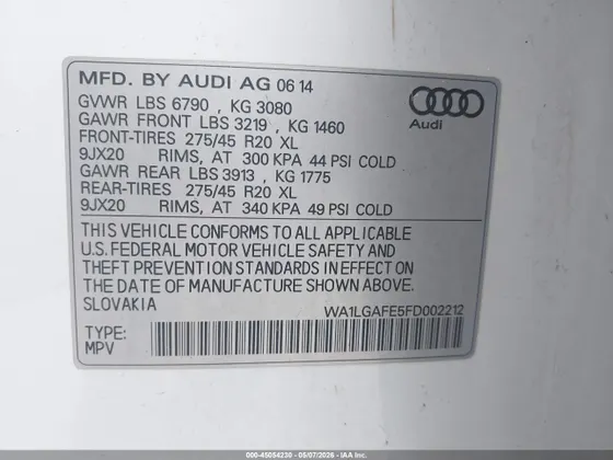 2015 Audi Q7 3.0T Premium Plus