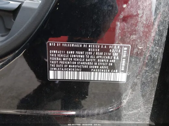 2012 Volkswagen Jetta Sedan SEL w/Sunroof