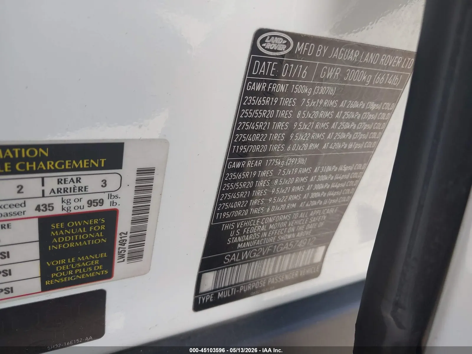 2016 Land Rover Range Rover Sport V6 SE
