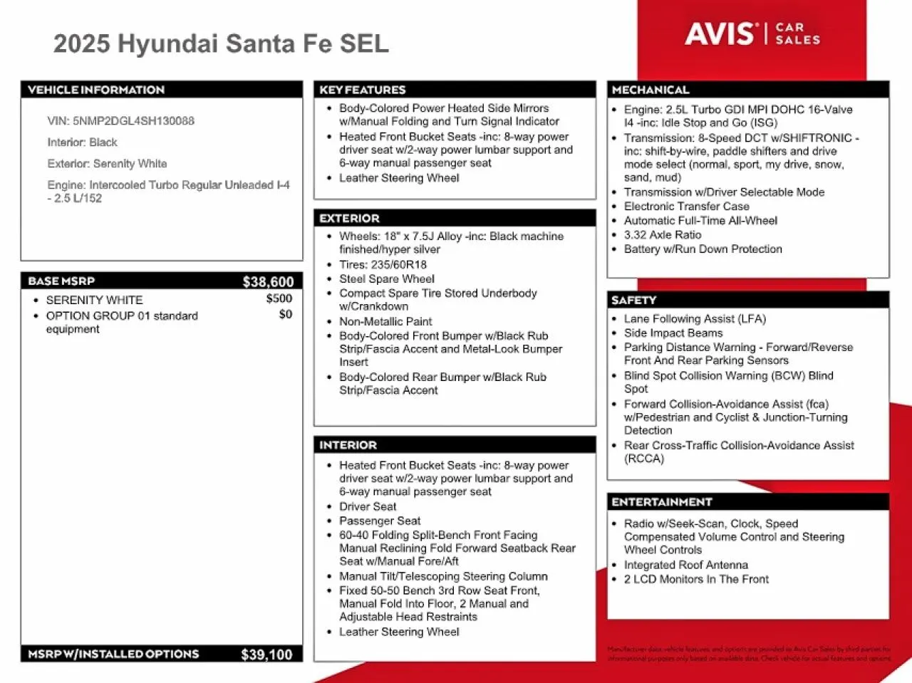 2025 Hyundai Santa Fe SEL