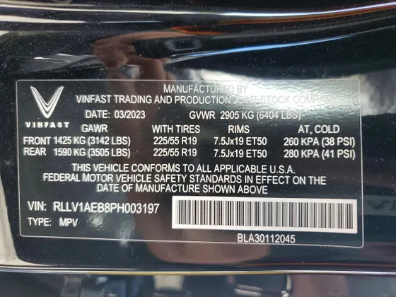 2023 VinFast VF 8 Eco