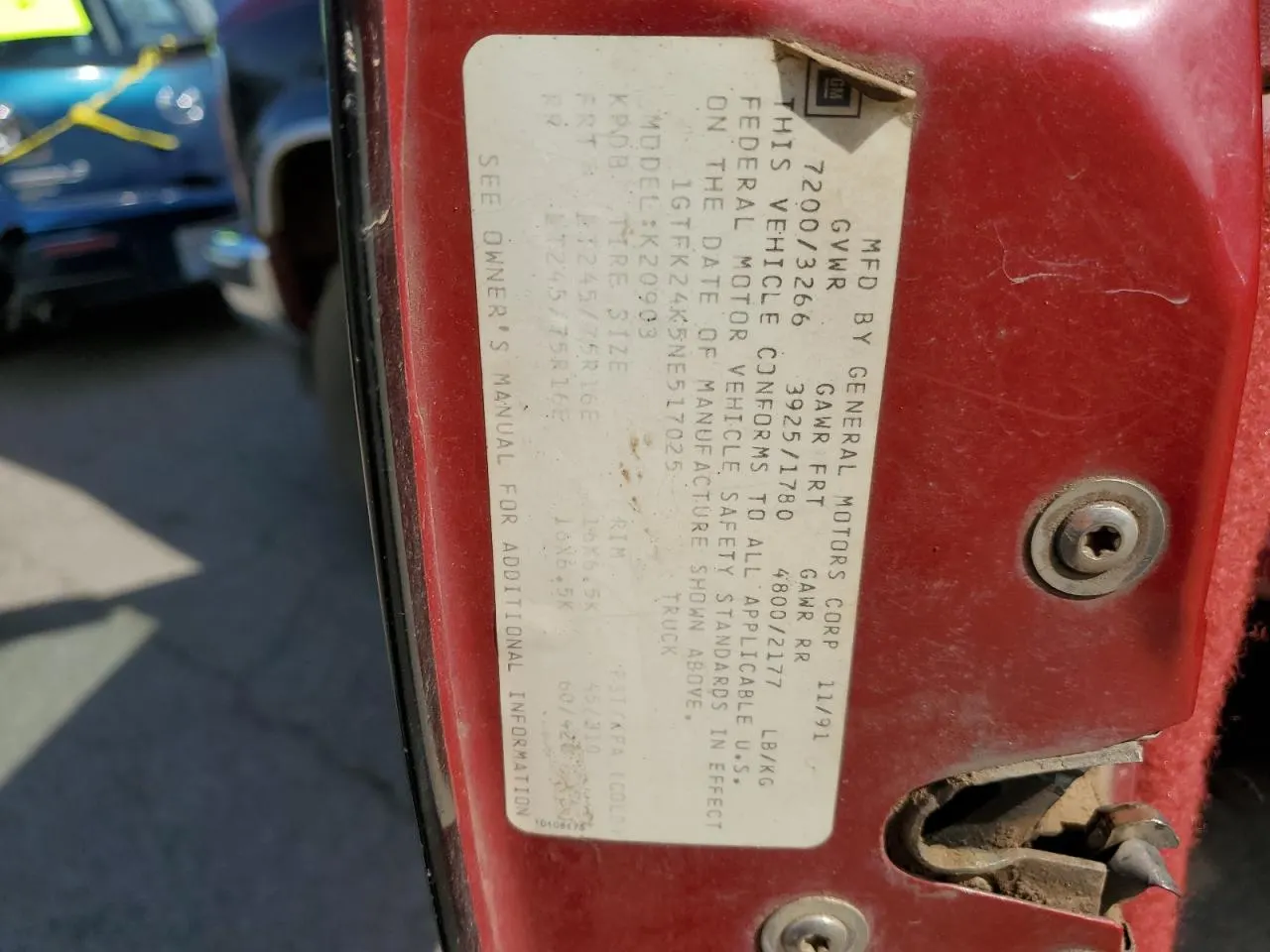 1992 GMC 3/4 Ton Pickups K2500