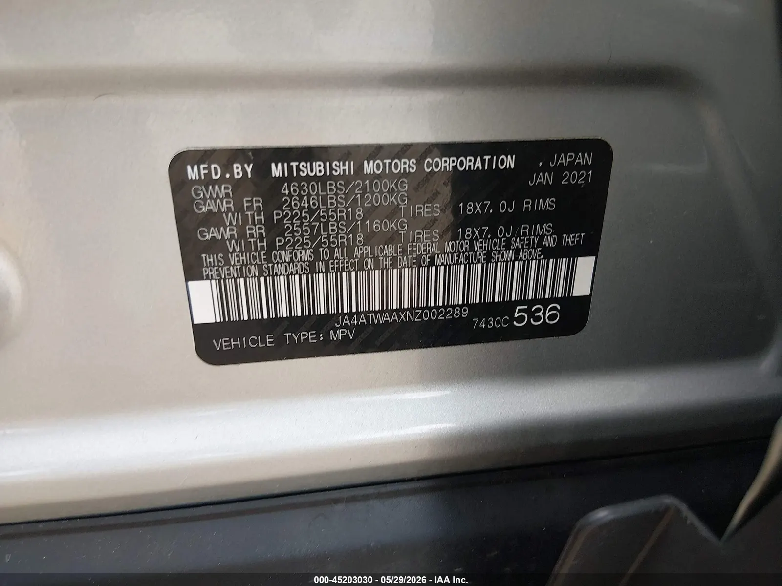 2022 Mitsubishi Eclipse Cross SE