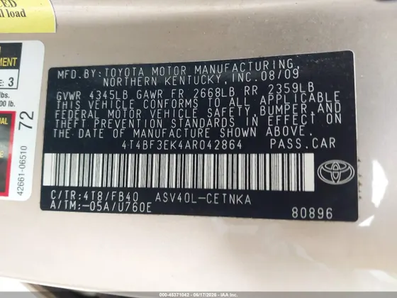 2010 Toyota Camry XLE