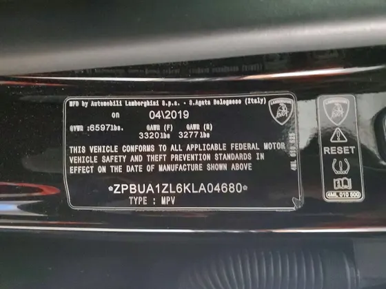 2019 Lamborghini Urus