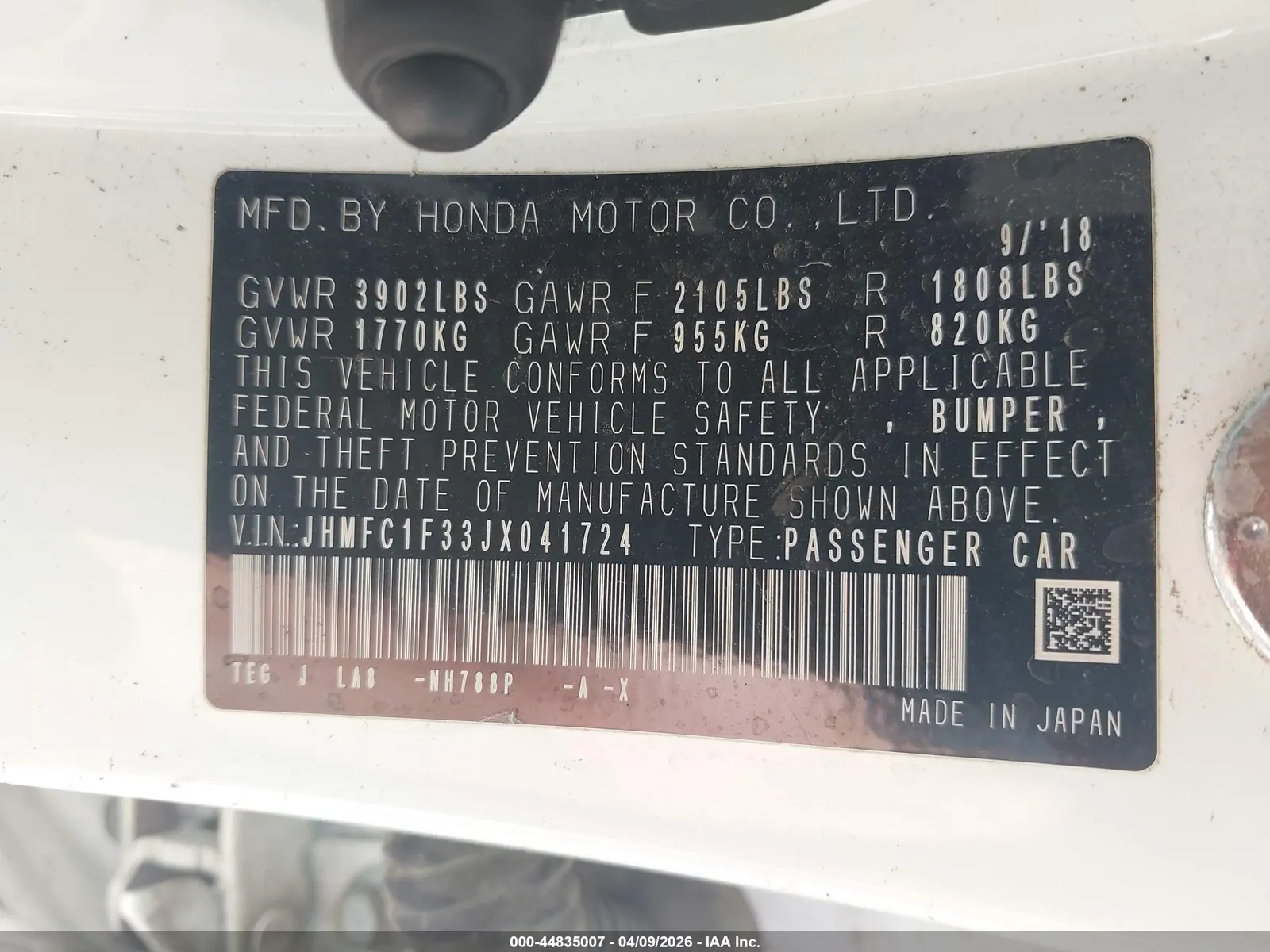2018 Honda Civic Sedan EX-T