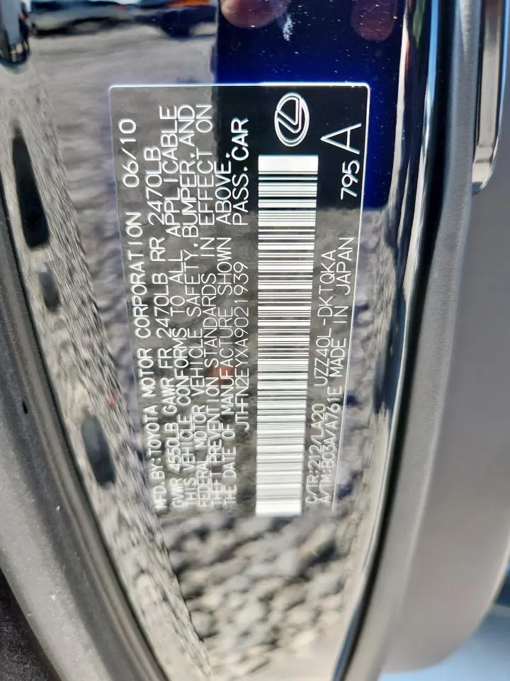2010 Lexus SC 430