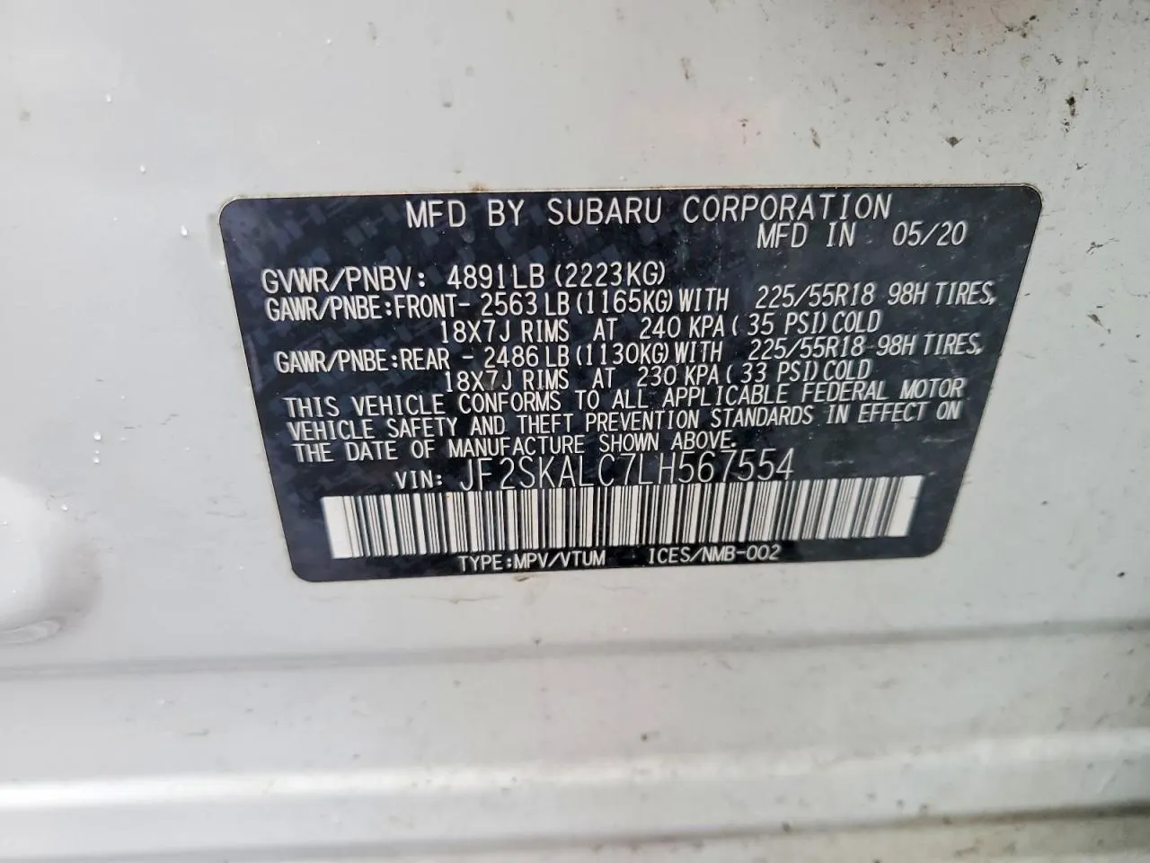 2020 Subaru Forester Sport