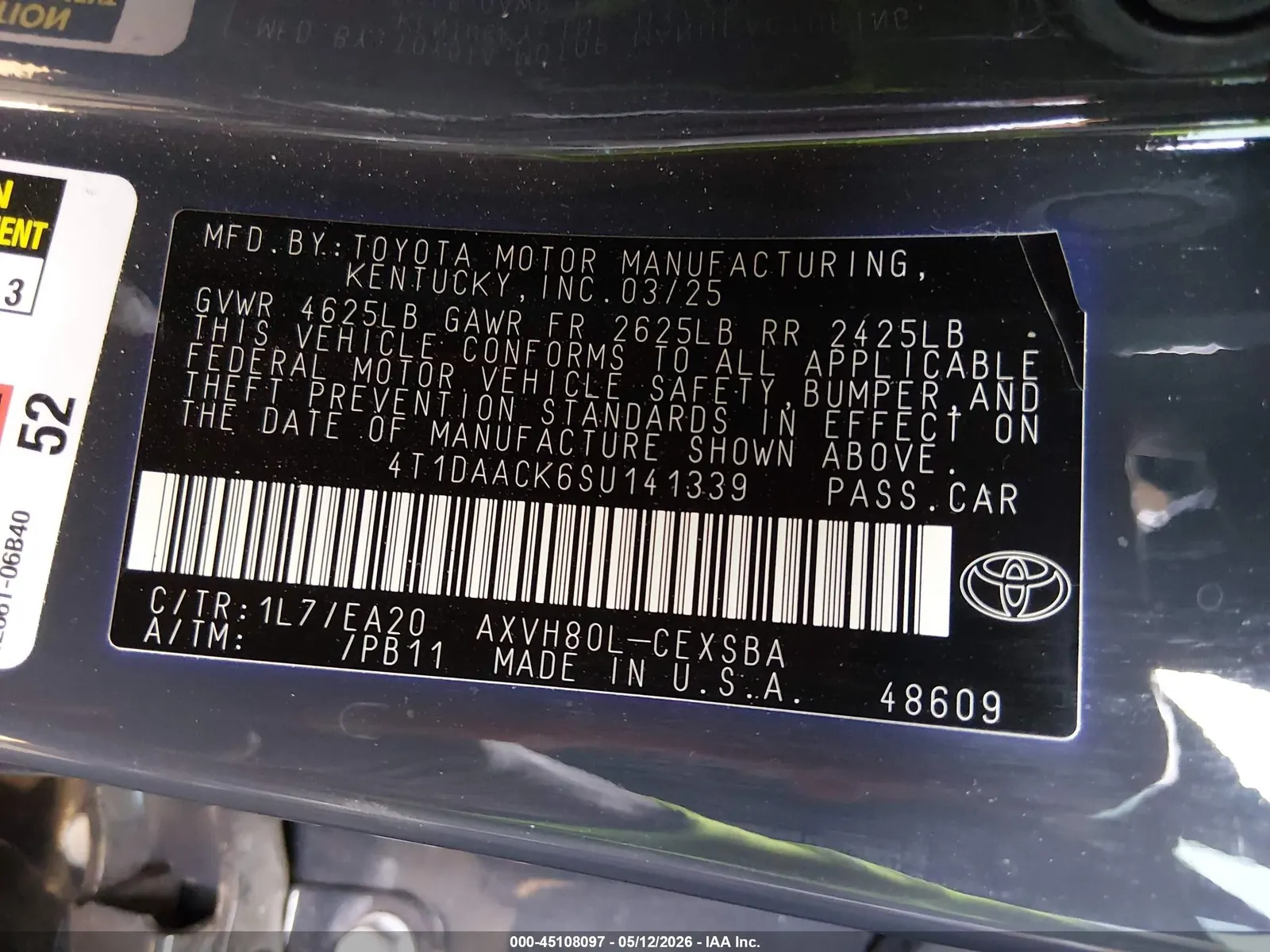 2025 Toyota Camry SE
