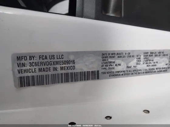 2021 Ram ProMaster HIGH ROOF 159 WB