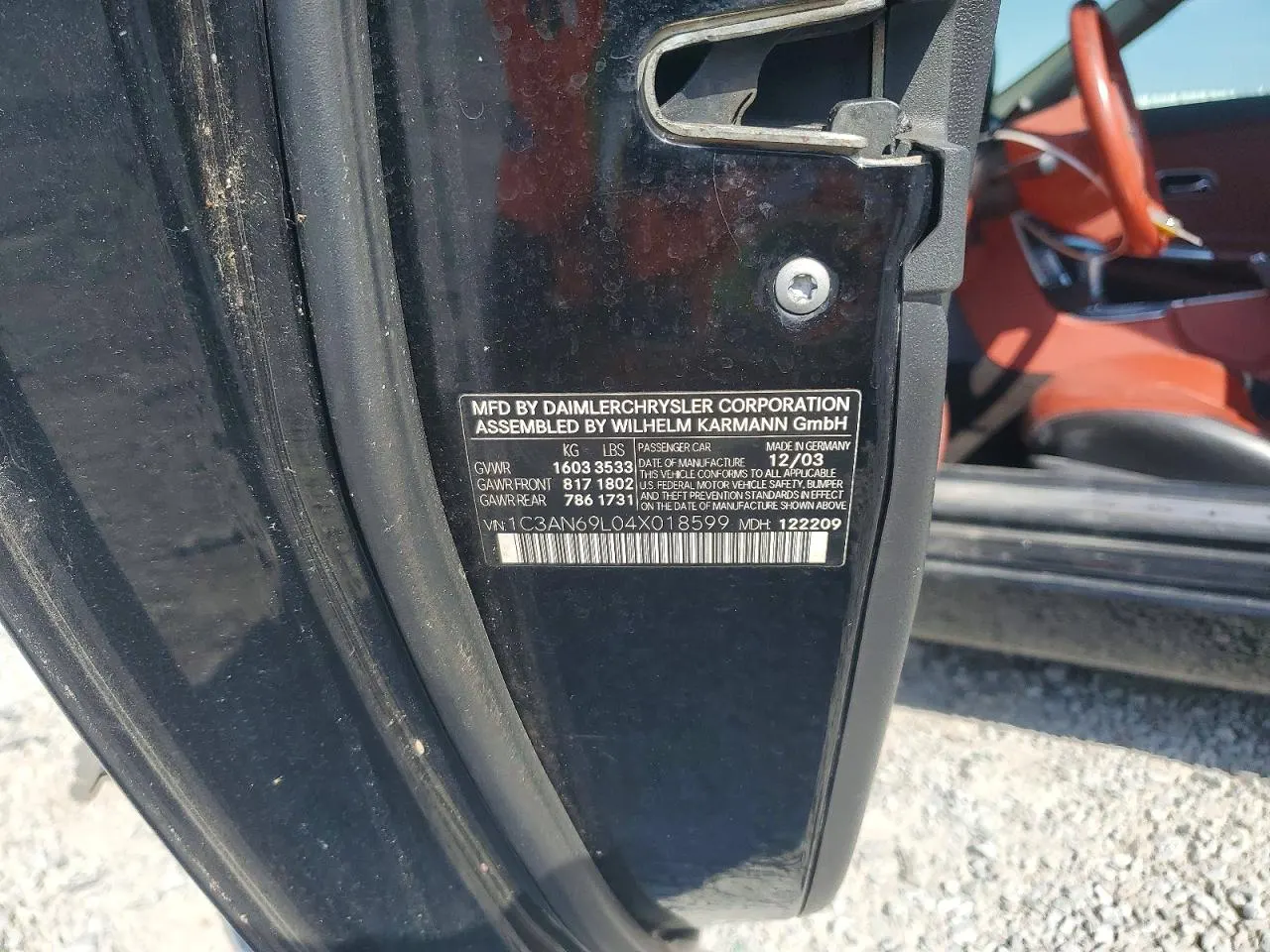 2004 Chrysler Crossfire
