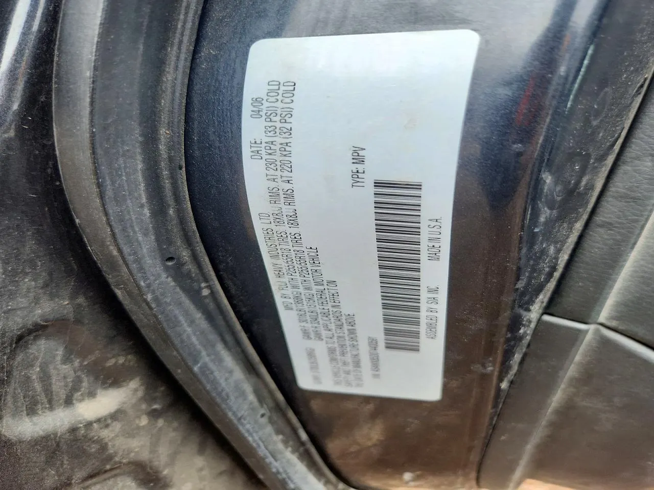 2007 Subaru B9 Tribeca 7-Pass Ltd