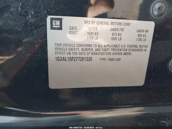 2007 Pontiac G5