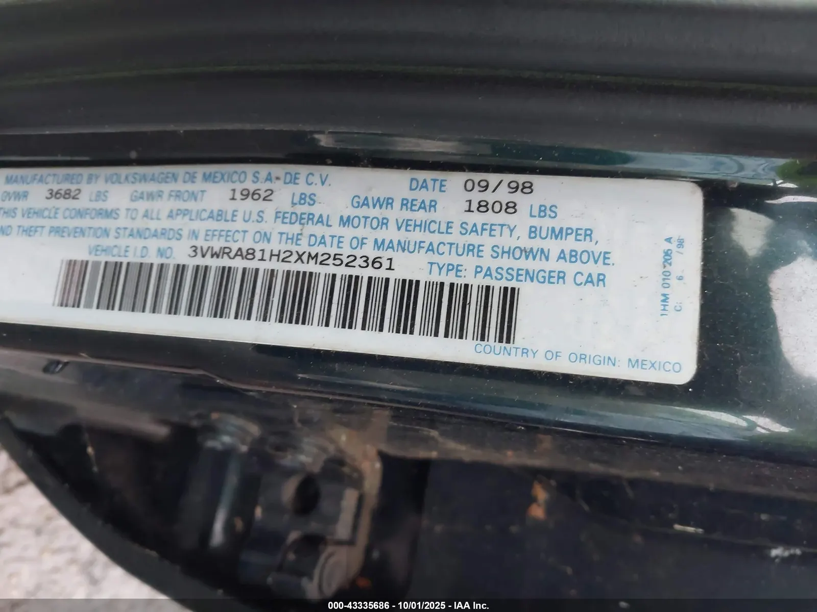 1999 Volkswagen Jetta GL