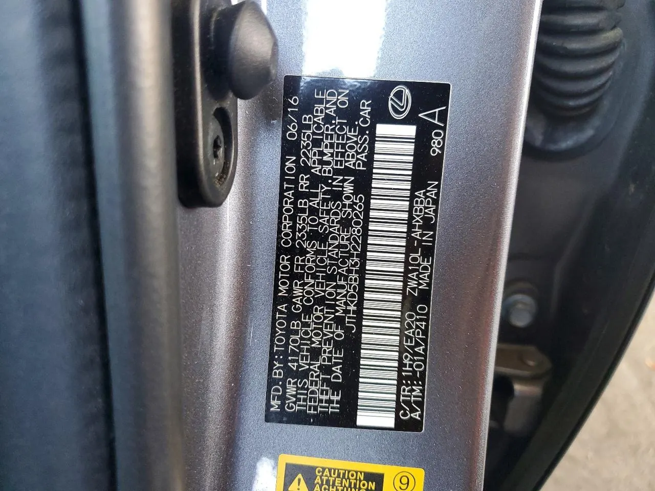 2017 Lexus CT CT 200h