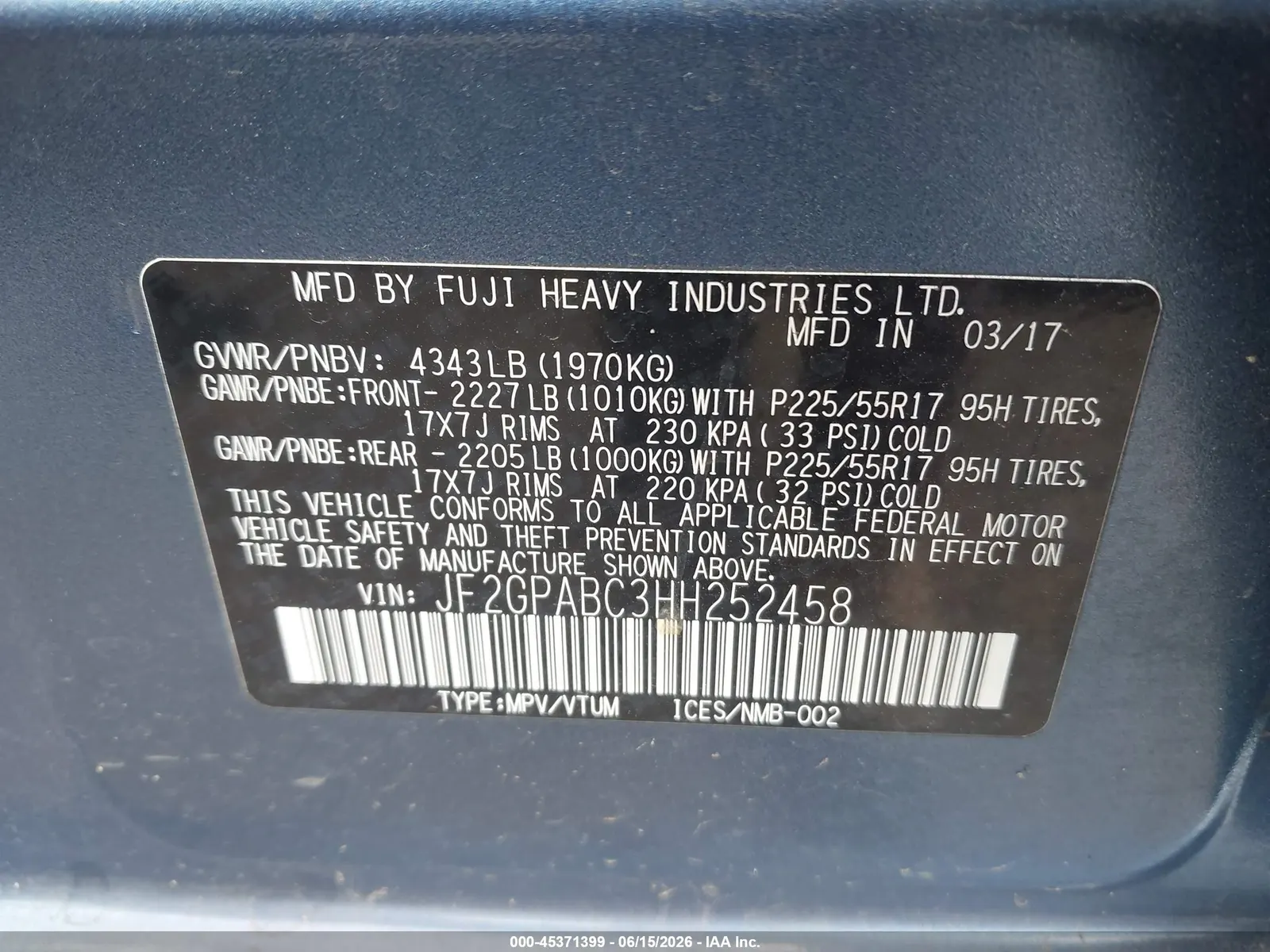 2017 Subaru Crosstrek Premium
