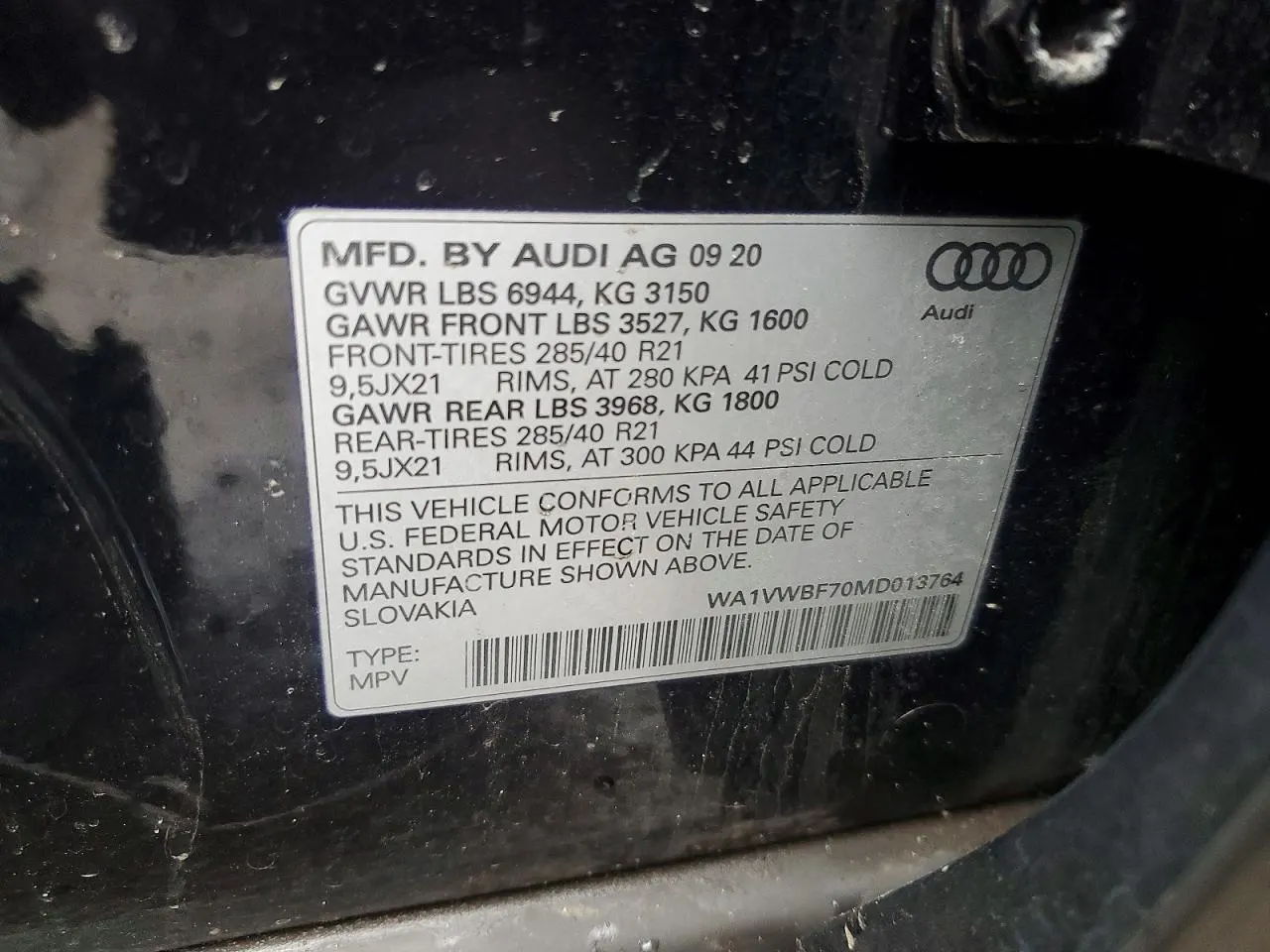 2021 Audi SQ7 Prestige