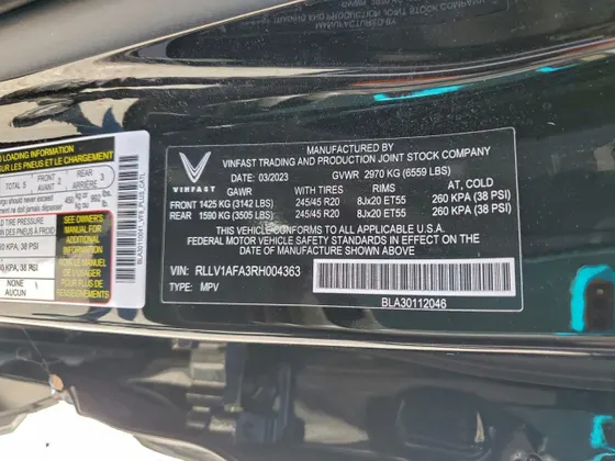 2024 VinFast VF 8 Plus