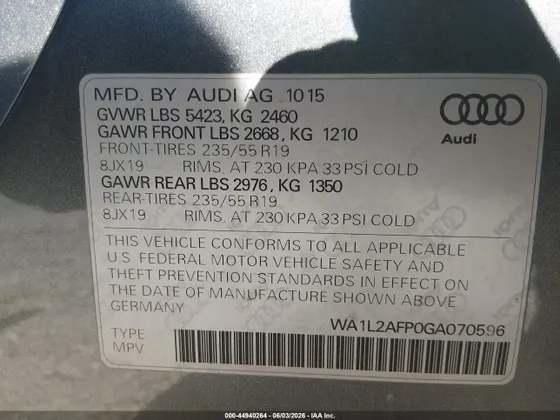 2016 Audi Q5 Premium Plus