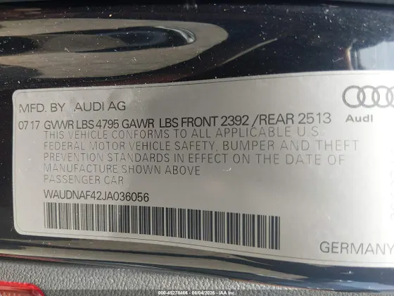 2018 Audi A4 Premium