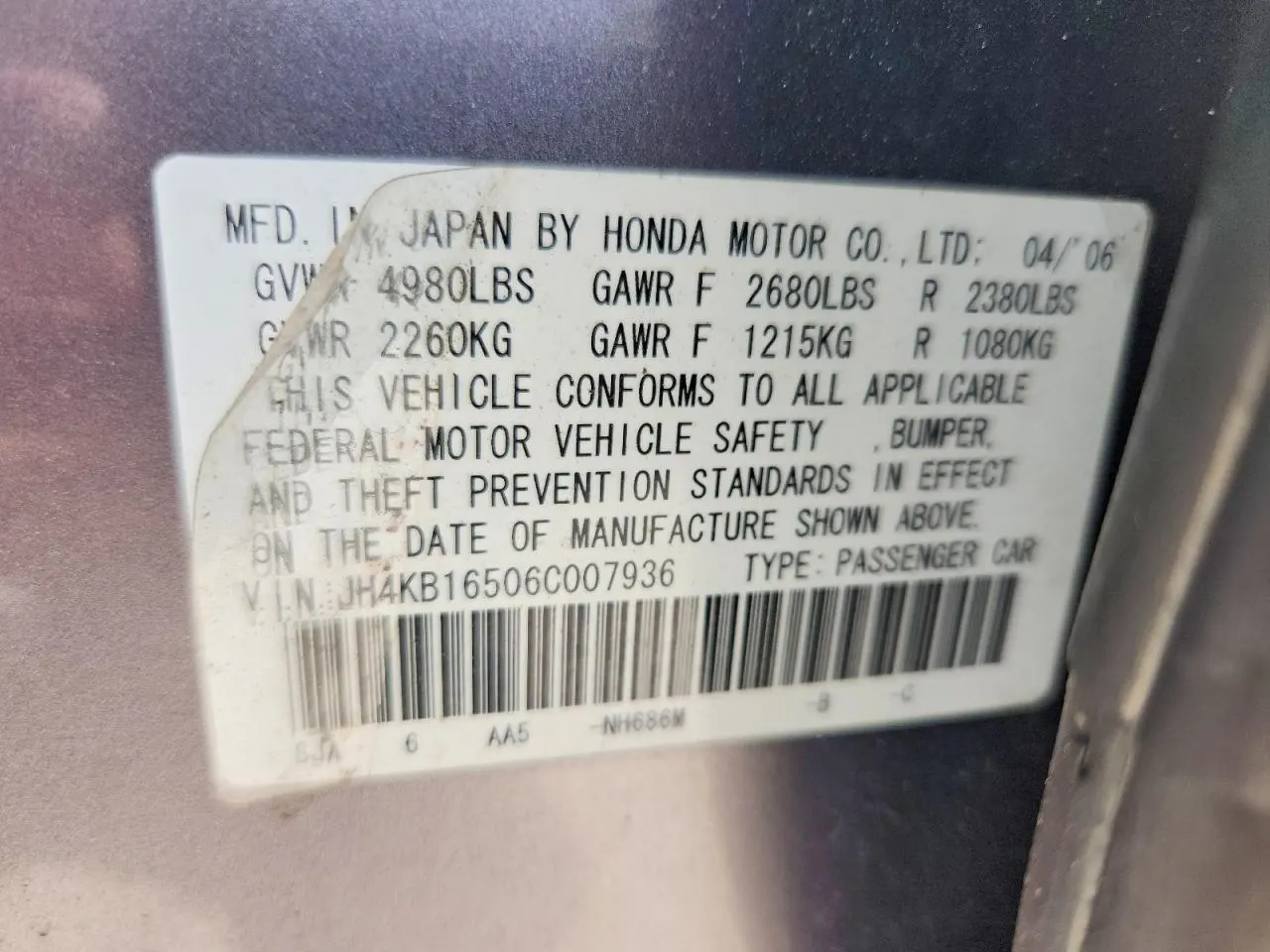 2006 Acura RL