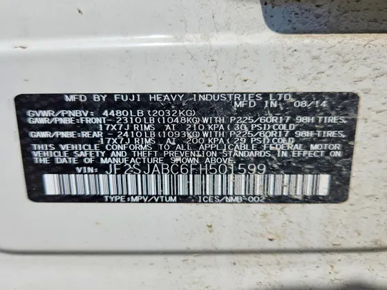 2015 Subaru Forester 2.5i