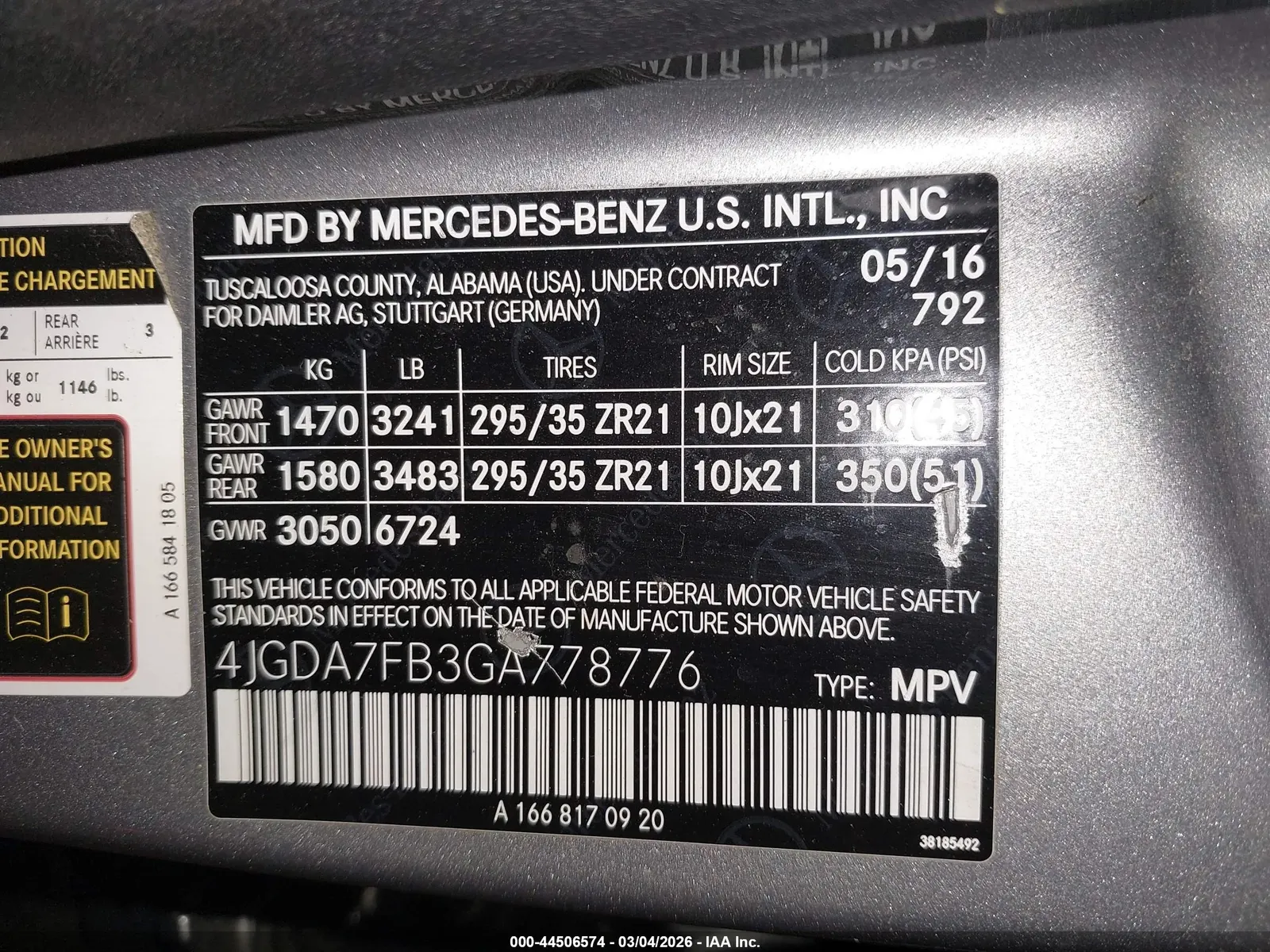 2016 Mercedes-Benz GLE AMG GLE 63 S-Model