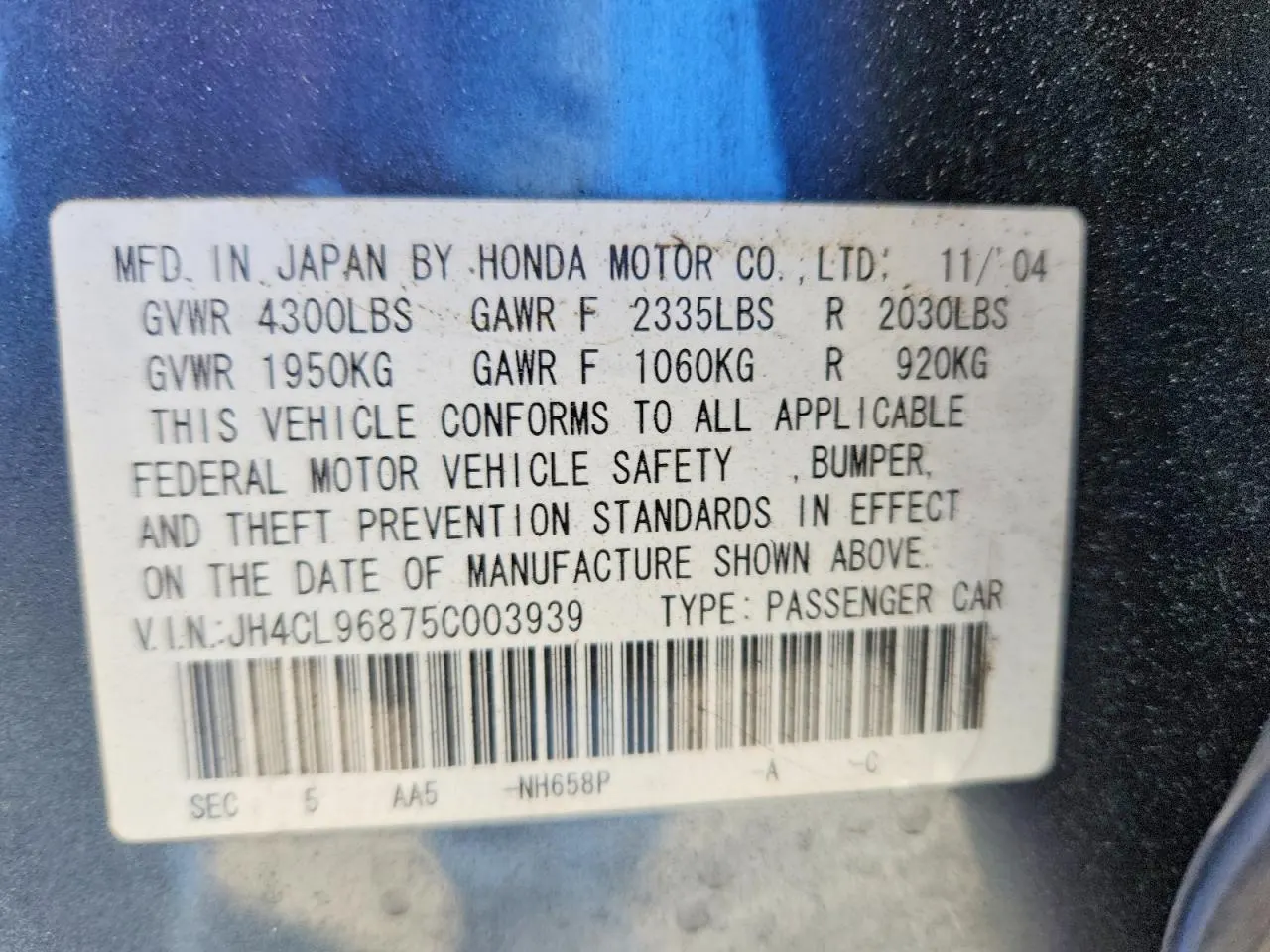 2005 Acura TSX