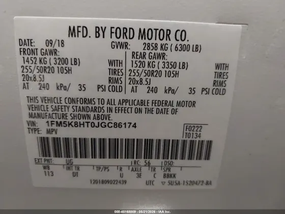 2018 Ford Explorer Platinum