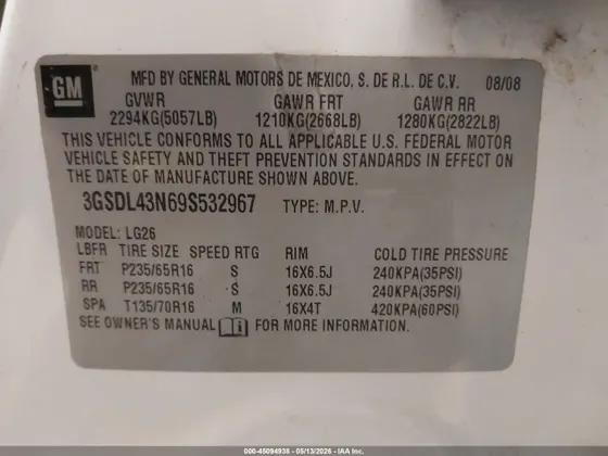 2009 Saturn VUE XE