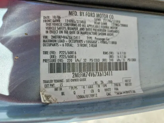 2007 Mercury Grand Marquis GS