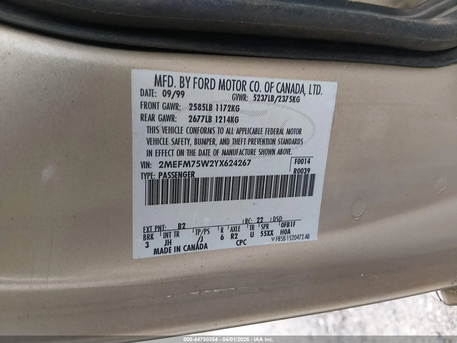 2000 Mercury Grand Marquis LS