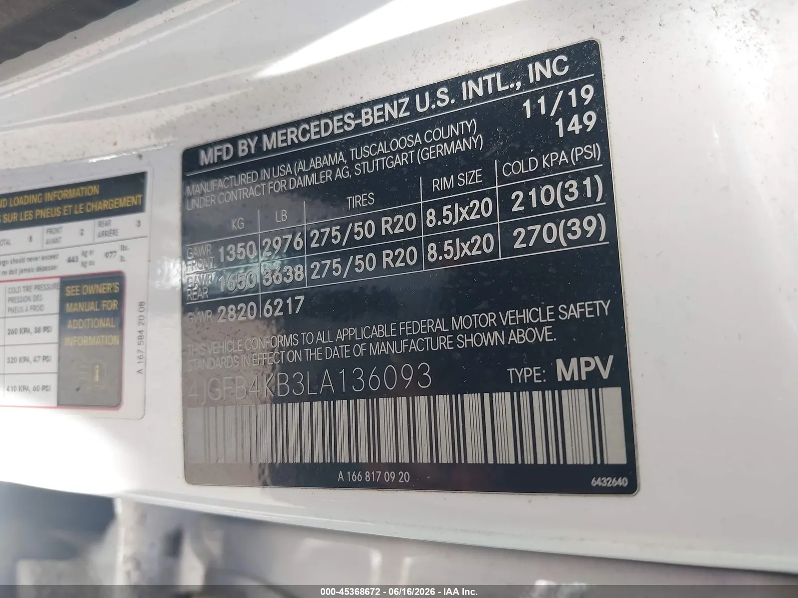 2020 Mercedes-Benz GLE GLE 350