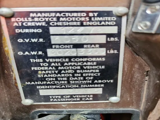 1979 Rolls-Royce SILVER SHADOW SHADOW