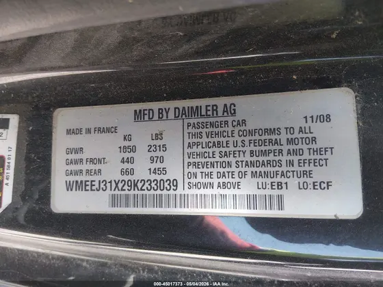 2009 smart fortwo Pure