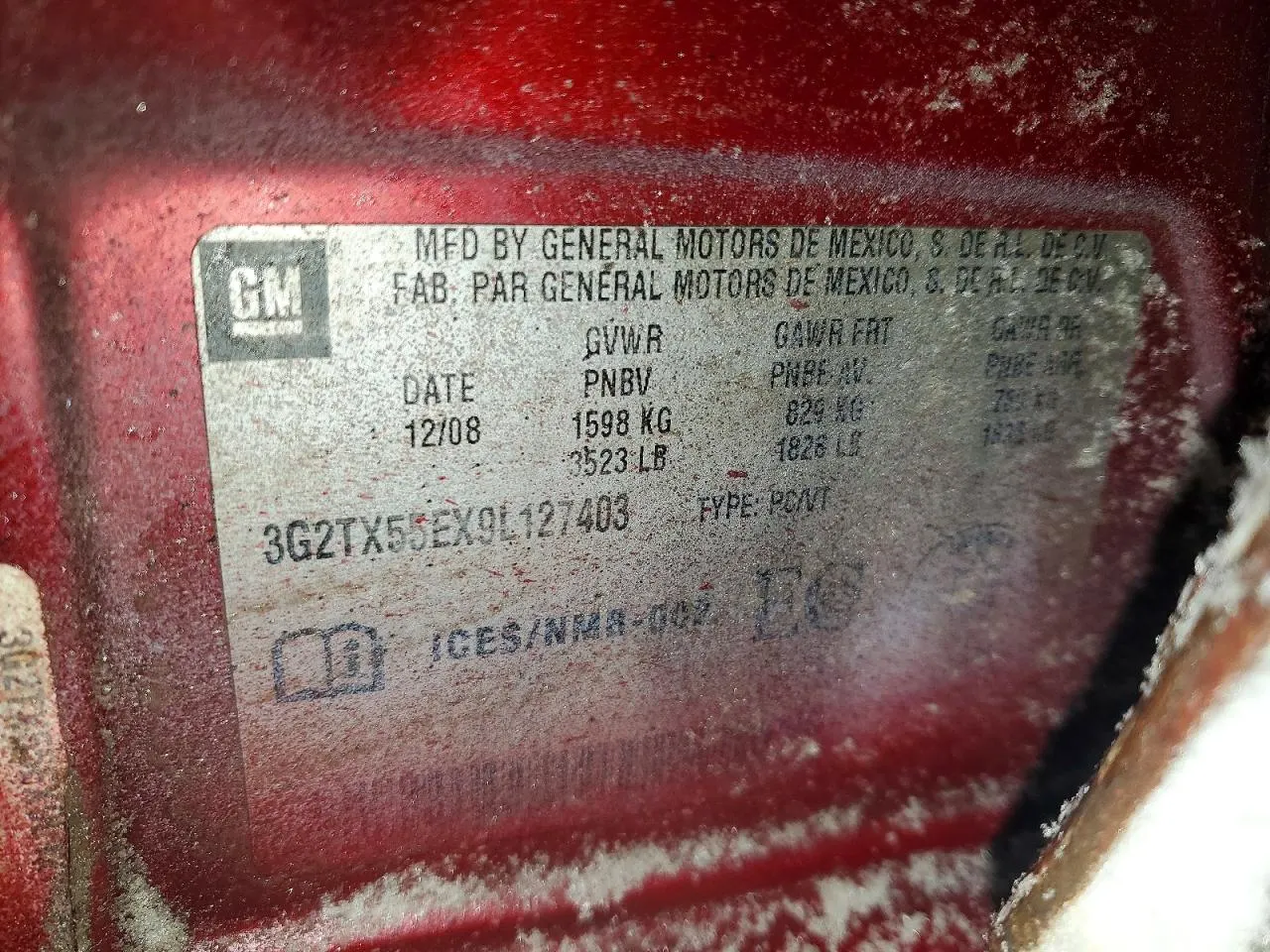 2009 Pontiac G3 Wave SE