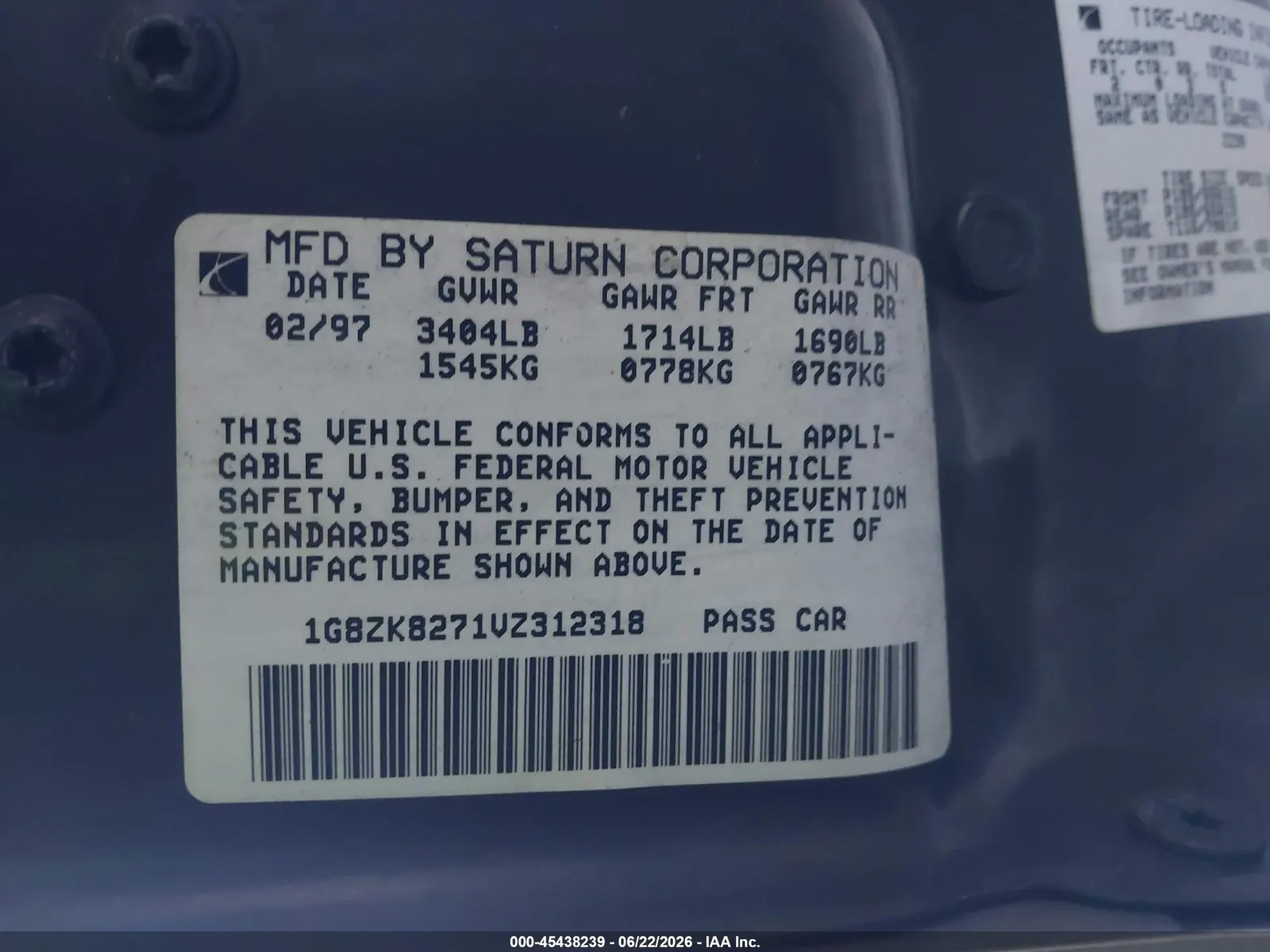 1997 Saturn SW SW2