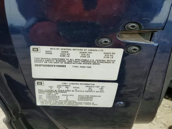 2000 Pontiac Firebird Formula