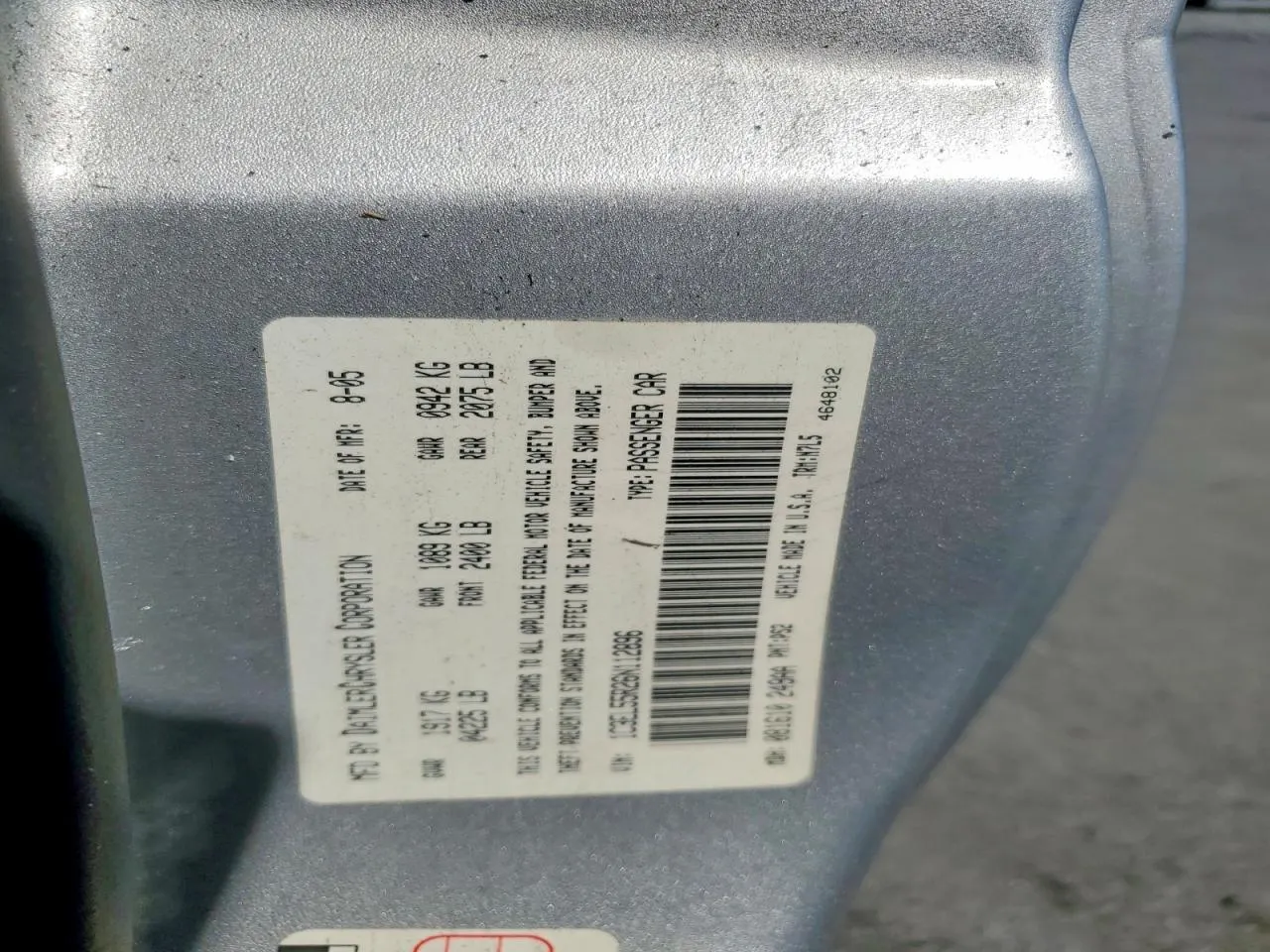 2006 Chrysler Sebring Conv Touring