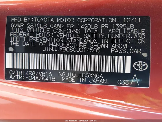 2012 Scion iQ
