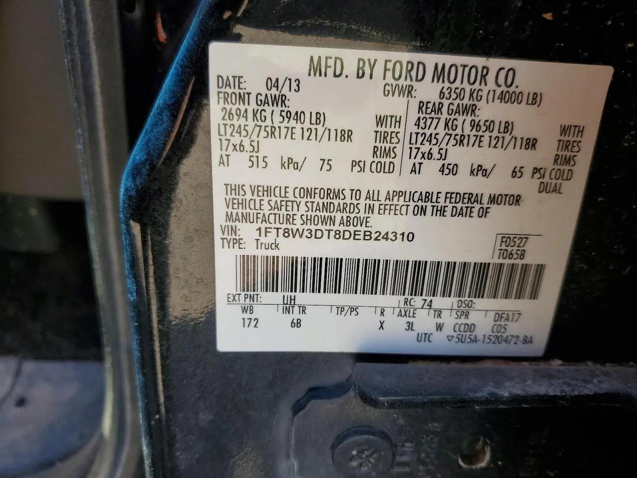 2013 Ford Super Duty F-350 DRW XLT